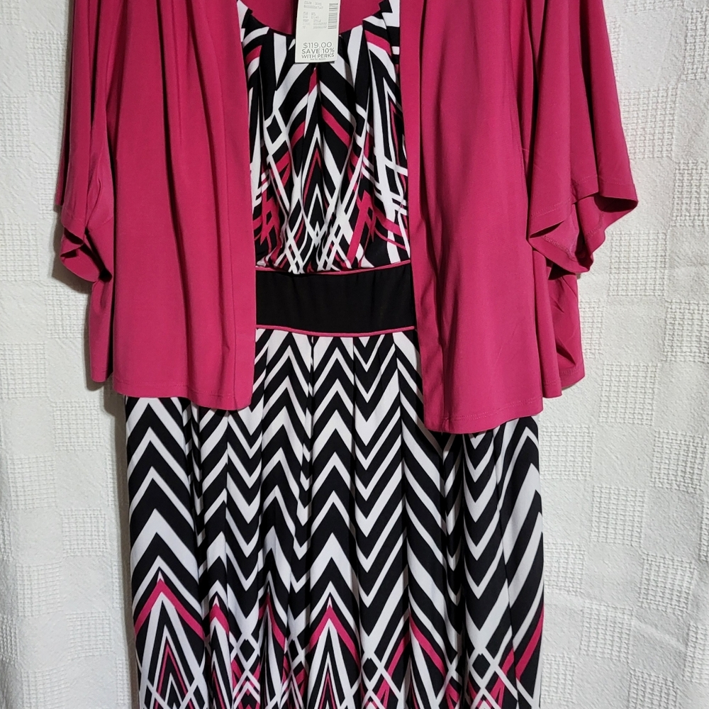 Sleeveless Dtess With Matching Jacket